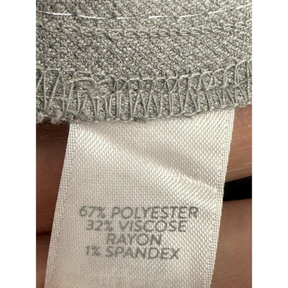 J Jill Womens Size 12 Heather Gray Tuxedo Stripe Pant Career Workwear - Picture 9 of 10